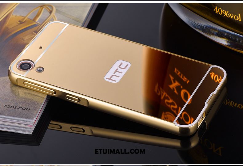 Etui Htc Desire 10 Lifestyle Telefon Komórkowy Poszycie Lustro Złoto Obudowa Online