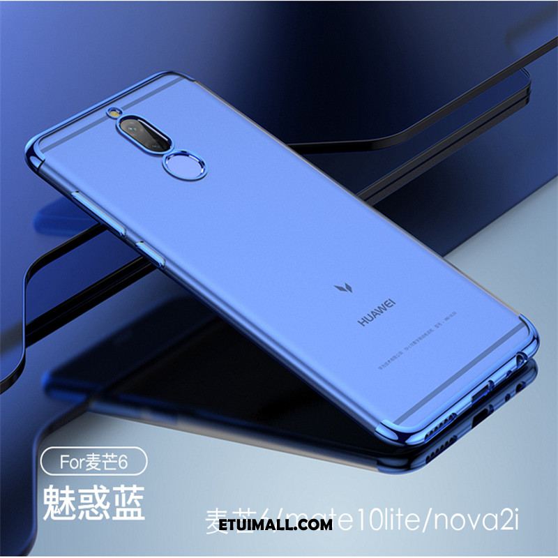 Etui Huawei Mate 10 Lite Silikonowe Anti-fall All Inclusive Przezroczysty Niebieski Futerał Kup