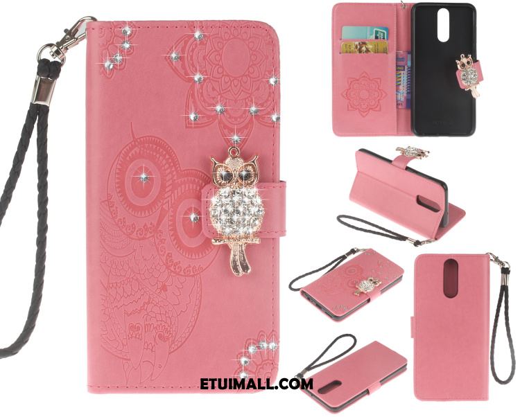 Etui Huawei Mate 10 Lite Skórzany Futerał Anti-fall Różowe Złoto Kotek Telefon Komórkowy Futerał Tanie