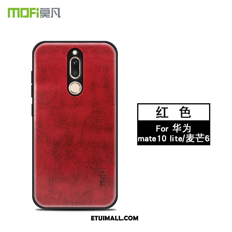 Etui Huawei Mate 10 Lite Telefon Komórkowy Czerwony Biznes Cienkie Silikonowe Obudowa Tanie