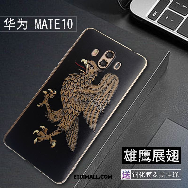 Etui Huawei Mate 10 Telefon Komórkowy Biały Relief Anti-fall Miękki Pokrowce Na Sprzedaż
