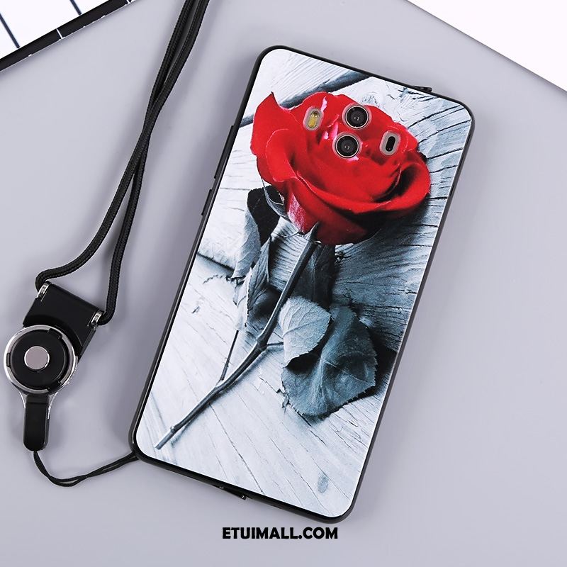 Etui Huawei Mate 10 Wiszące Ozdoby Czarny Ochraniacz Różowy Miękki Futerał Sprzedam