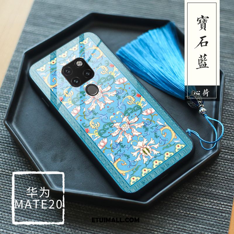 Etui Huawei Mate 20 Kwiatowa Anti-fall Telefon Komórkowy Nowy Pałac Obudowa Tanie