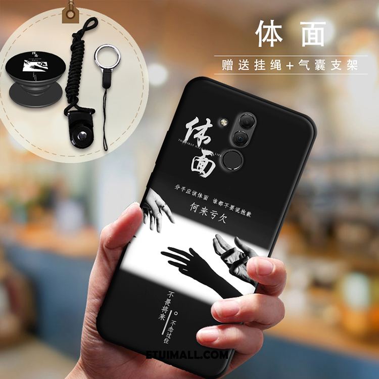 Etui Huawei Mate 20 Lite Czarny Telefon Komórkowy Anti-fall Miękki Wiszące Ozdoby Pokrowce Online