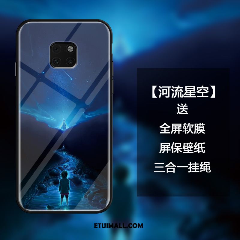 Etui Huawei Mate 20 Rs Silikonowe Lustro Telefon Komórkowy Szkło Ciemno Niebieski Pokrowce Tanie