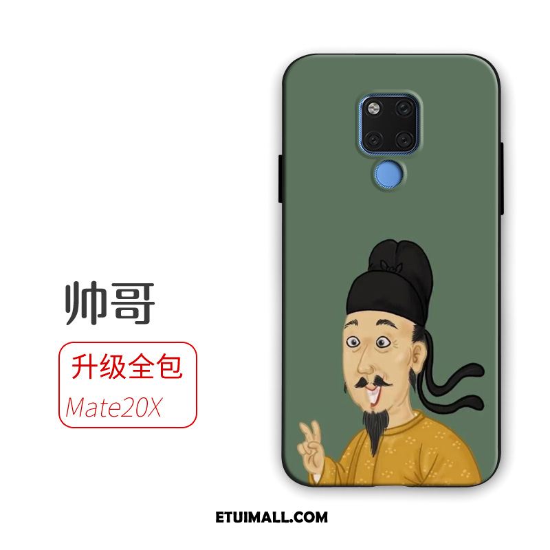 Etui Huawei Mate 20 X Miękki Tendencja Anti-fall Żółty Ochraniacz Futerał Tanie