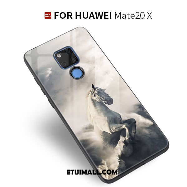 Etui Huawei Mate 20 X Szkło Kreatywne Anti-fall Wiszące Ozdoby Szkło Hartowane Pokrowce Tanie