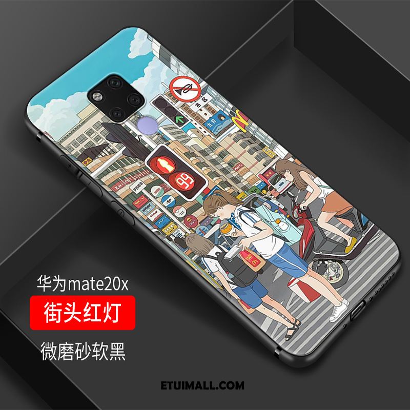 Etui Huawei Mate 20 X Telefon Komórkowy Anti-fall Świeży Kreatywne Proste Obudowa Sklep