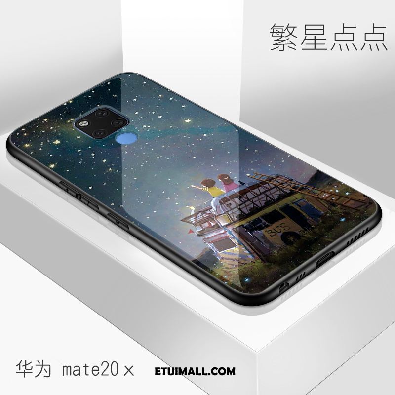 Etui Huawei Mate 20 X Telefon Komórkowy Osobowość Szkło Czerwony Netto Lustro Obudowa Tanie