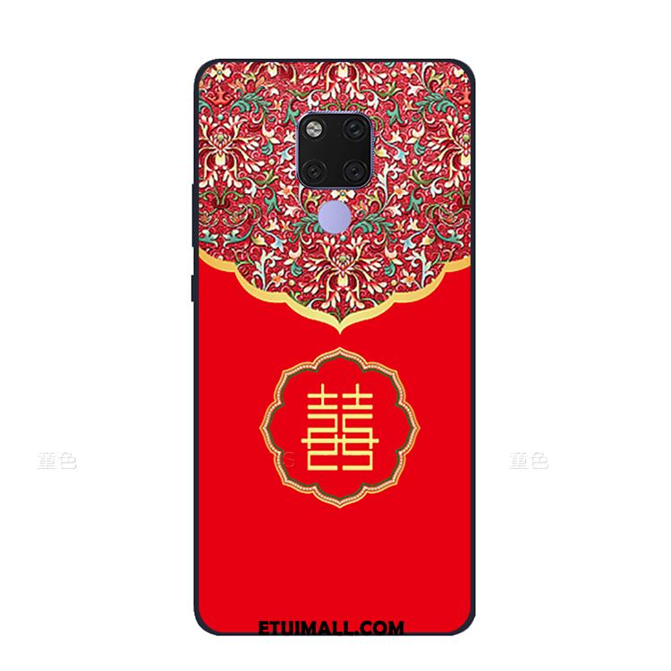 Etui Huawei Mate 20 X Święto Czerwony Zakochani Duży Nubuku Futerał Online