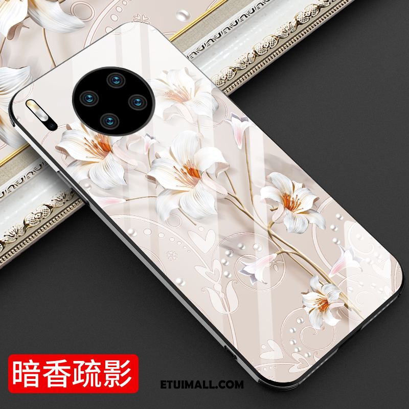 Etui Huawei Mate 30 Osobowość Kreatywne Biały Kwiaty Lustro Futerał Oferta