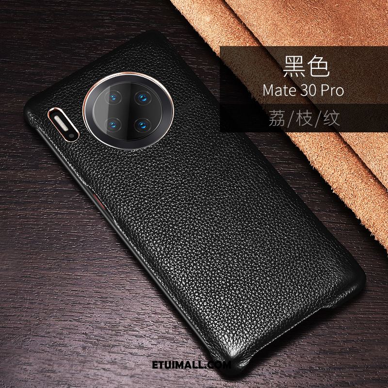 Etui Huawei Mate 30 Pro Skóra Telefon Komórkowy Osobowość Skóra Bydlęca Ochraniacz Obudowa Tanie