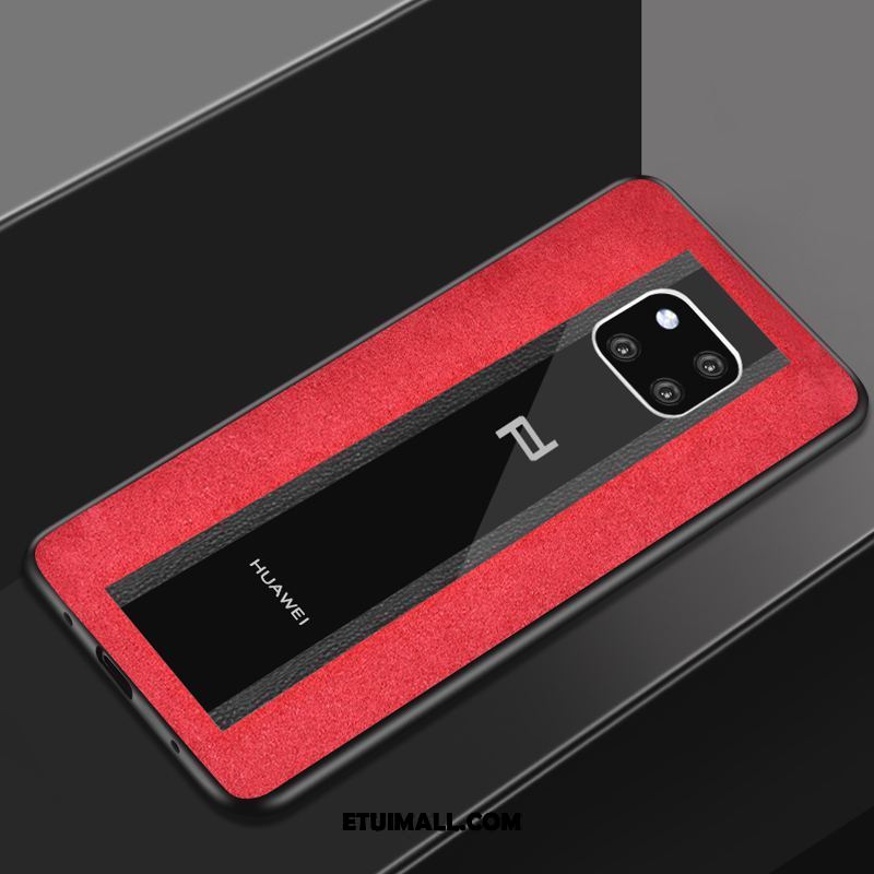 Etui Huawei Mate 30 Rs Czerwony Zamszowe Szkło Ochraniacz Telefon Komórkowy Futerał Online