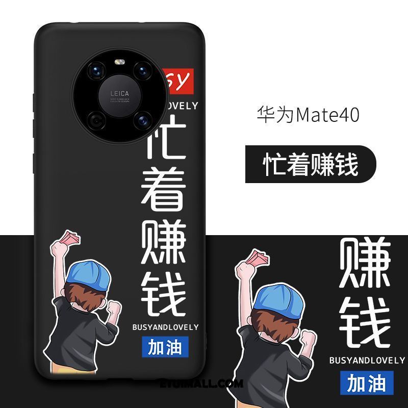 Etui Huawei Mate 40 All Inclusive Silikonowe Anti-fall Nowy Czarny Futerał Tanie