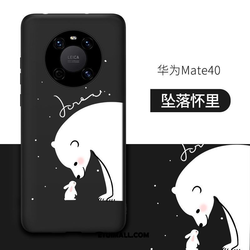 Etui Huawei Mate 40 All Inclusive Silikonowe Anti-fall Nowy Czarny Futerał Tanie