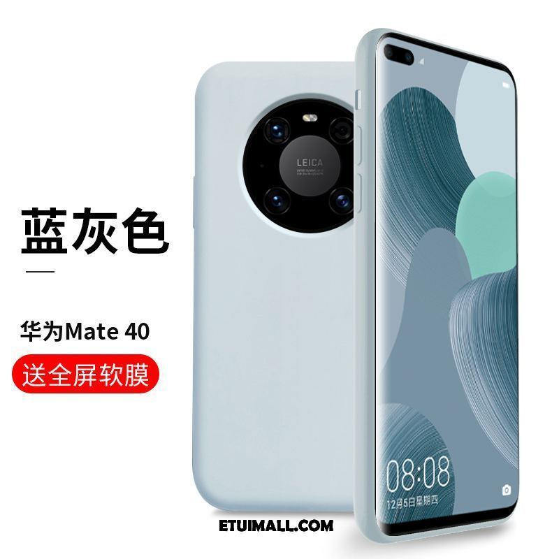 Etui Huawei Mate 40 Cienkie Silikonowe Miękki Ochraniacz Biały Futerał Tanie
