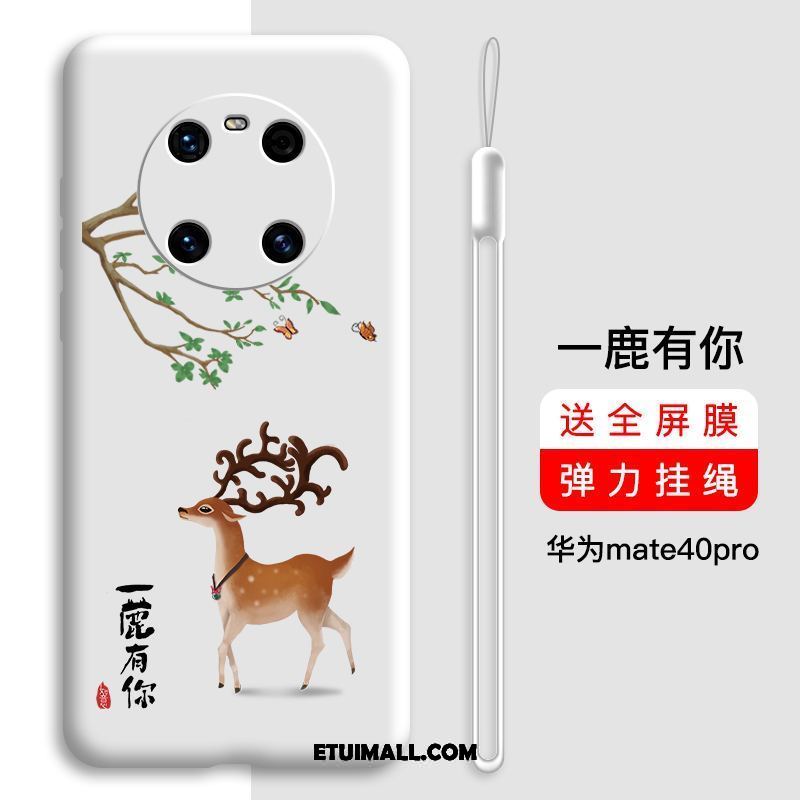 Etui Huawei Mate 40 Pro Czerwony Netto Anti-fall All Inclusive Ochraniacz Silikonowe Futerał Tanie