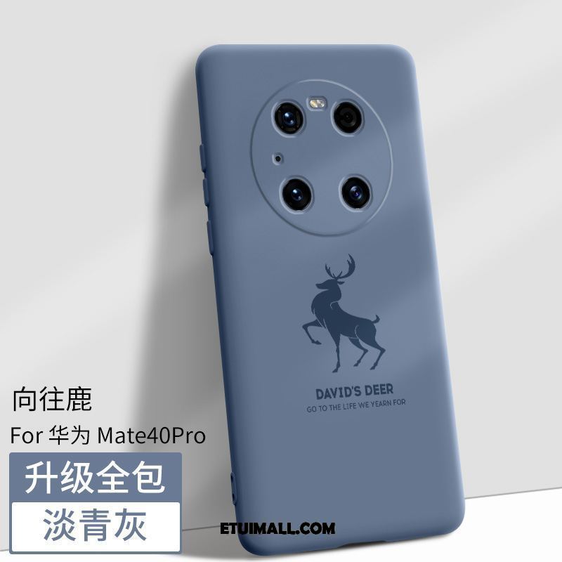 Etui Huawei Mate 40 Pro Nowy Ochraniacz Niebieski Magnetyzm Silikonowe Pokrowce Dyskont