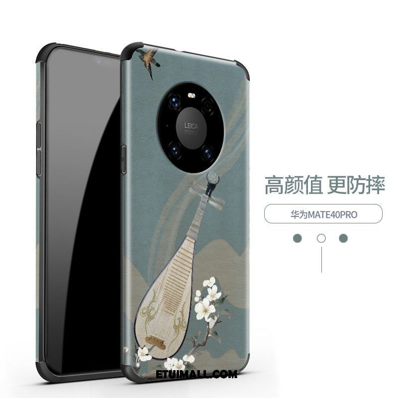 Etui Huawei Mate 40 Pro Telefon Komórkowy Anti-fall Wiatr Biały Vintage Pokrowce Tanie