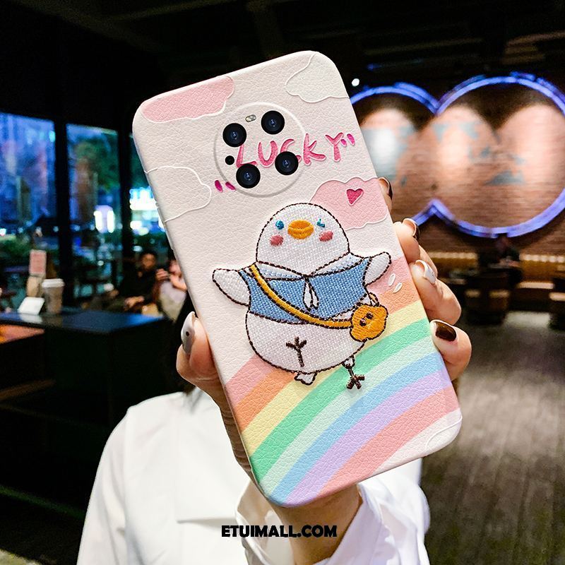 Etui Huawei Mate 40 Pro Telefon Komórkowy Piękny Silikonowe Osobowość Różowe Futerał Dyskont
