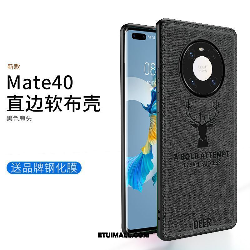 Etui Huawei Mate 40 Silikonowe Ochraniacz Miękki Płótno Nubuku Futerał Kup