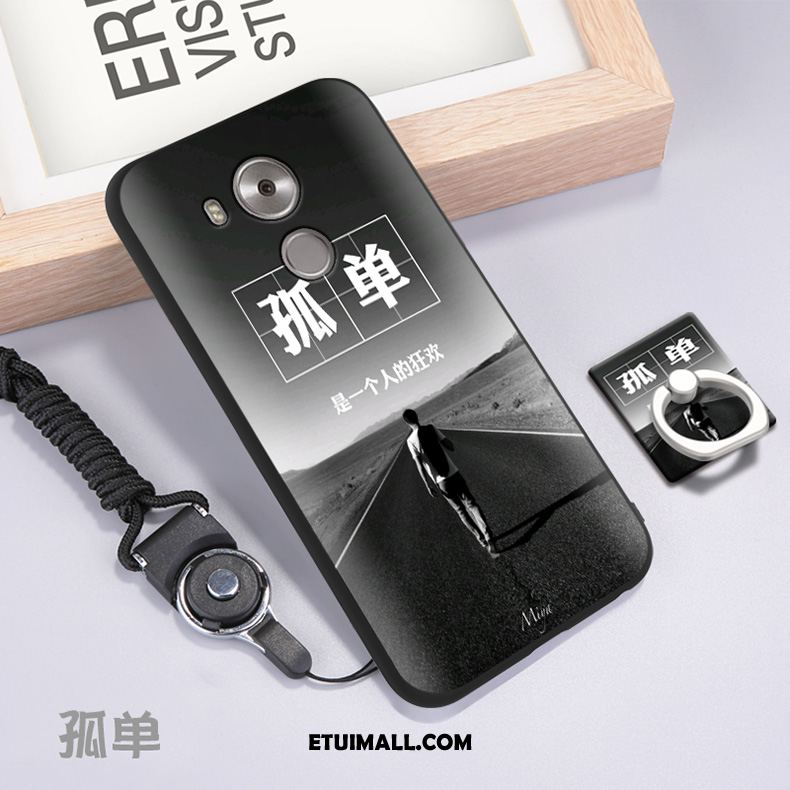 Etui Huawei Mate 8 Miękki Telefon Komórkowy Wiszące Ozdoby Czarny Anti-fall Pokrowce Dyskont