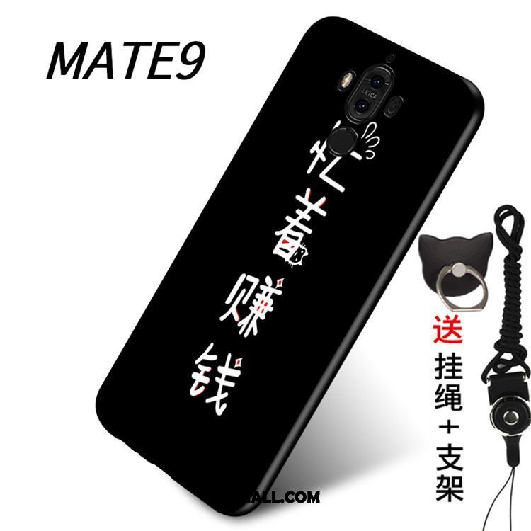 Etui Huawei Mate 9 Czarny Miękki Telefon Komórkowy Wspornik Wiszące Ozdoby Futerał Sklep