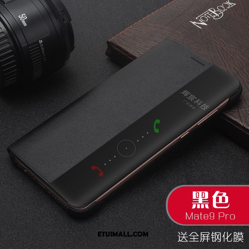 Etui Huawei Mate 9 Pro Klapa Prawdziwa Skóra Ochraniacz Telefon Komórkowy Anti-fall Futerał Tanie