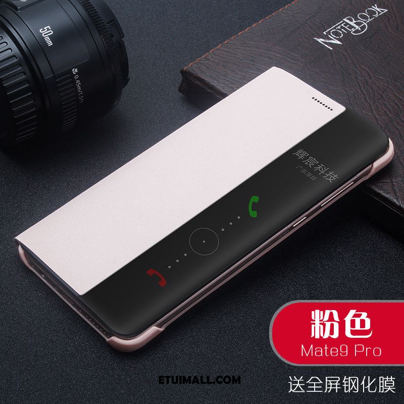 Etui Huawei Mate 9 Pro Klapa Prawdziwa Skóra Ochraniacz Telefon Komórkowy Anti-fall Futerał Tanie