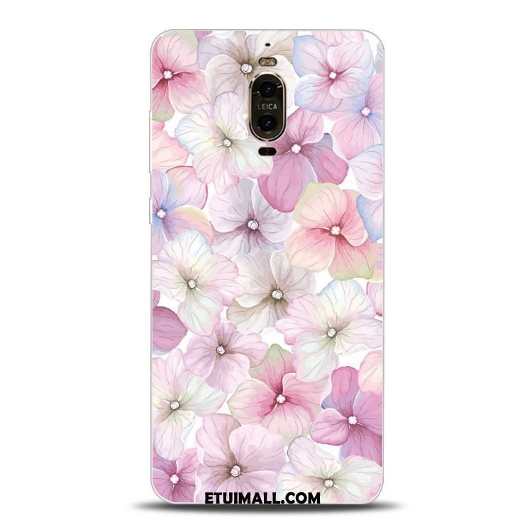 Etui Huawei Mate 9 Pro Ochraniacz Relief Różowe Miękki Telefon Komórkowy Obudowa Sklep
