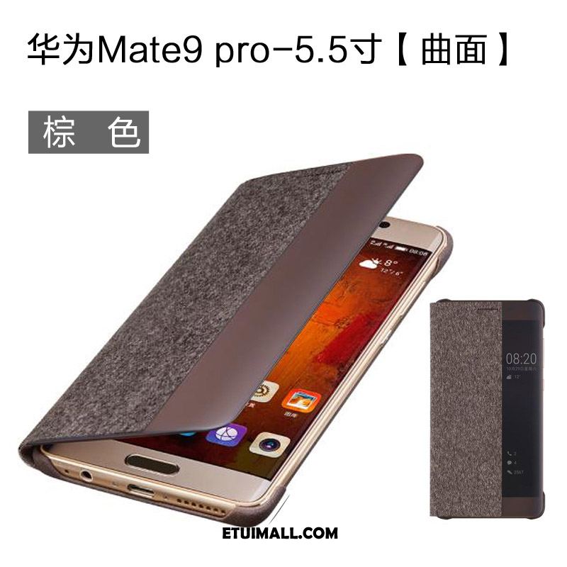 Etui Huawei Mate 9 Pro Ochraniacz Skórzany Futerał Telefon Komórkowy Windows Szary Futerał Sprzedam