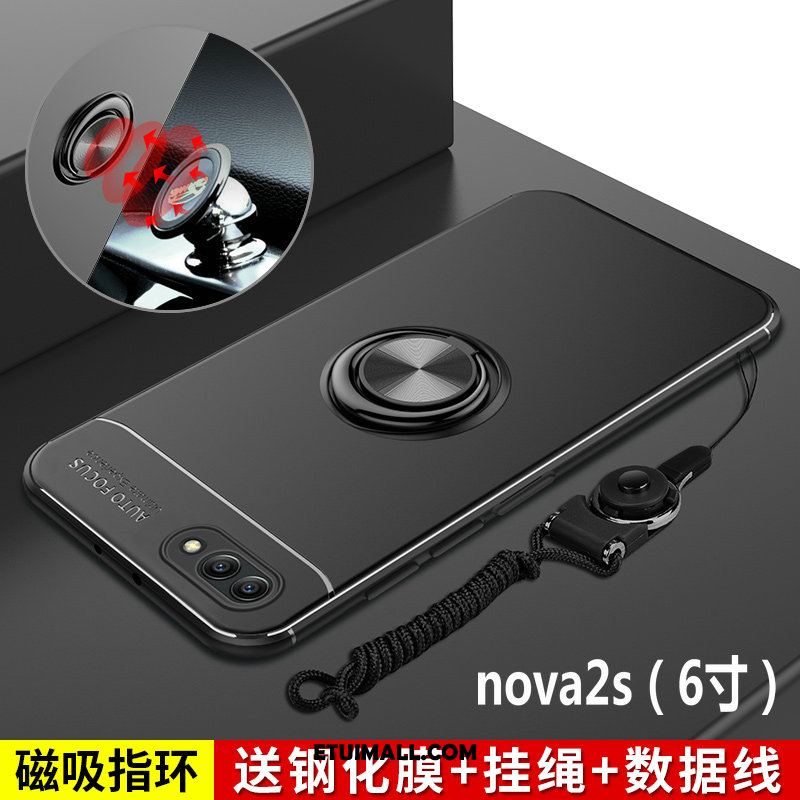 Etui Huawei Nova 2s Nubuku Czarny Cienkie Silikonowe Ochraniacz Futerał Sprzedam