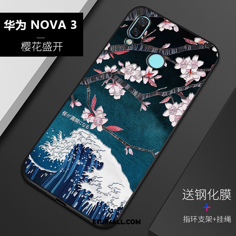 Etui Huawei Nova 3 Silikonowe All Inclusive Nubuku Miękki Relief Pokrowce Tanie