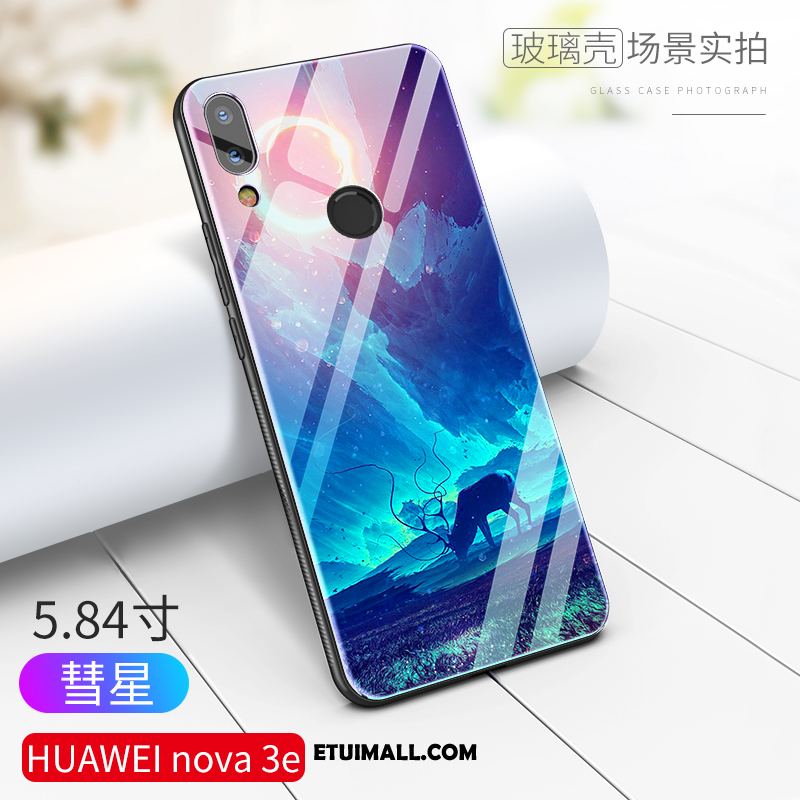 Etui Huawei Nova 3e Niebieski All Inclusive Wysoki Koniec Szkło Anti-fall Obudowa Online