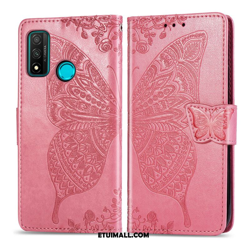 Etui Huawei P Smart 2020 Relief Ochraniacz Motyl Kwiaty Piękny Pokrowce Tanie