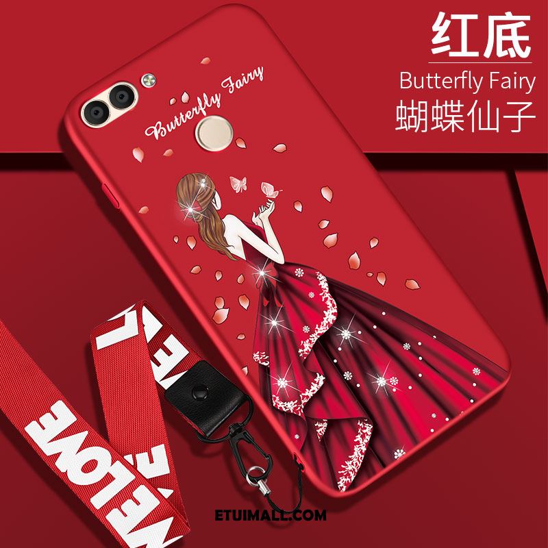 Etui Huawei P Smart Anti-fall Miękki Tendencja Piękny Czerwony Pokrowce Sklep