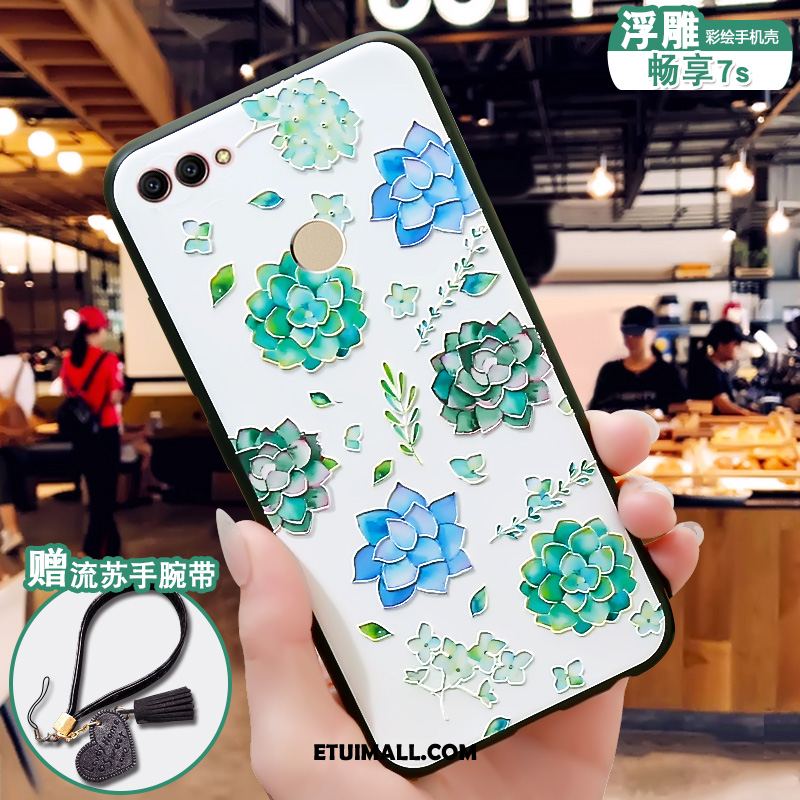Etui Huawei P Smart Anti-fall Silikonowe All Inclusive Zielony Telefon Komórkowy Obudowa Dyskont