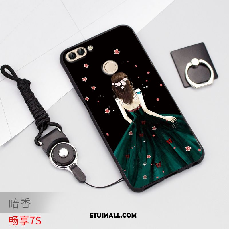 Etui Huawei P Smart Silikonowe Miękki Czarny Jasny Telefon Komórkowy Pokrowce Tanie