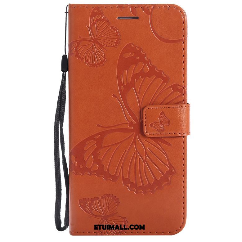 Etui Huawei P Smart Z Szary Kwiaty Motyla Skórzany Futerał Telefon Komórkowy Miękki Pokrowce Online