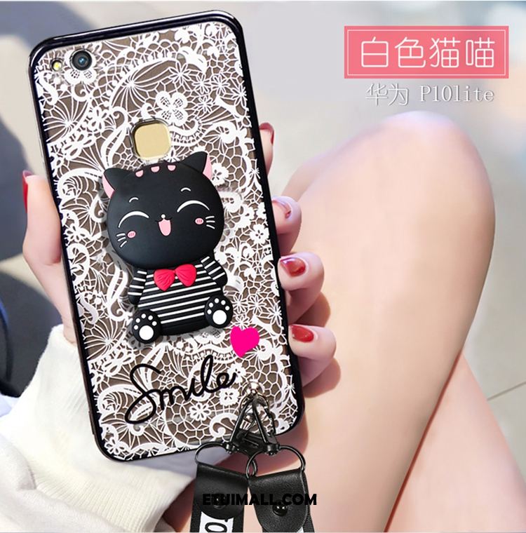 Etui Huawei P10 Lite Czarny Relief Osobowość Młodzież Miękki Obudowa Na Sprzedaż