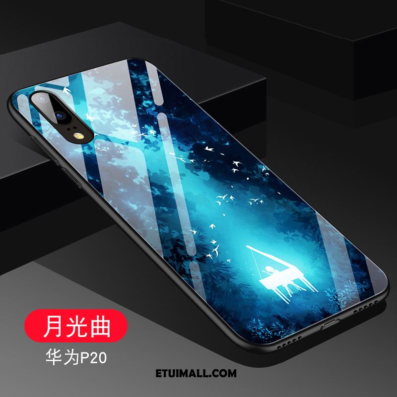 Etui Huawei P20 Kreatywne Szkło Hartowane Telefon Komórkowy Czerwony Osobowość Obudowa Tanie