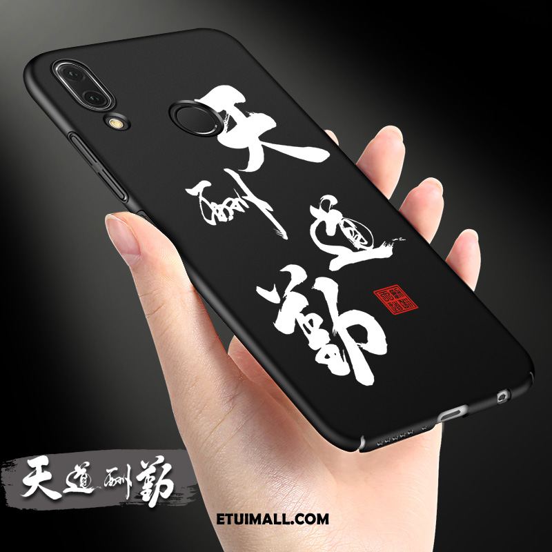 Etui Huawei P20 Lite Czarny Nubuku Ochraniacz Telefon Komórkowy Anti-fall Pokrowce Na Sprzedaż