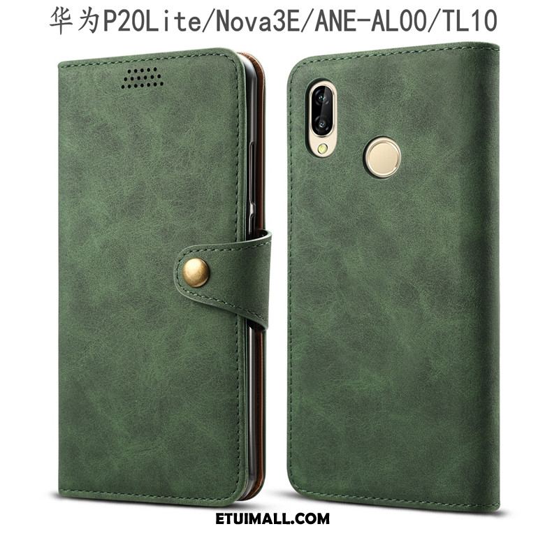 Etui Huawei P20 Lite Skórzany Futerał Anti-fall Zielony Młodzież Ochraniacz Futerał Sklep
