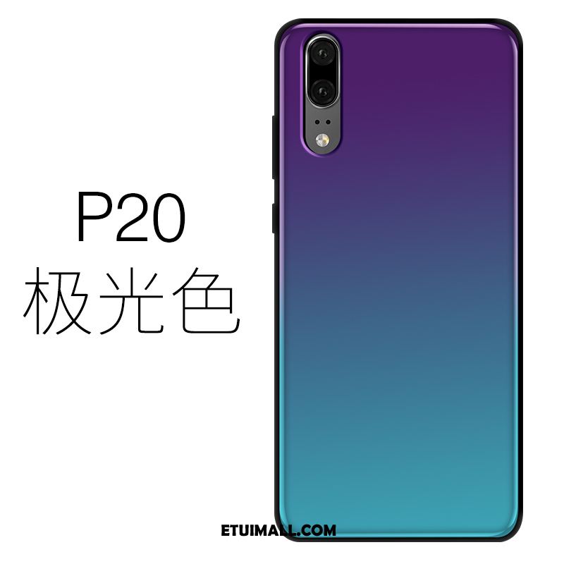 Etui Huawei P20 Niebieski Cienkie Silikonowe Telefon Komórkowy Szkło Pokrowce Sprzedam