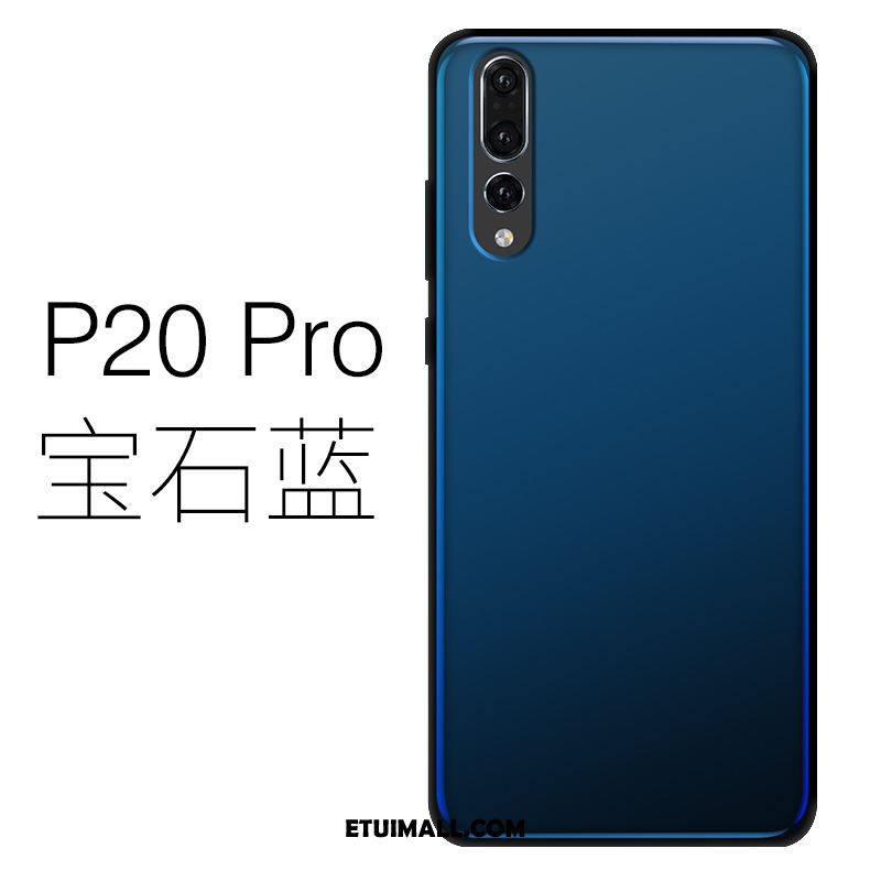Etui Huawei P20 Pro Cienkie Silikonowe Szkło Purpurowy Telefon Komórkowy Pokrowce Tanie