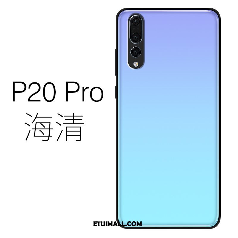 Etui Huawei P20 Pro Cienkie Silikonowe Szkło Purpurowy Telefon Komórkowy Pokrowce Tanie