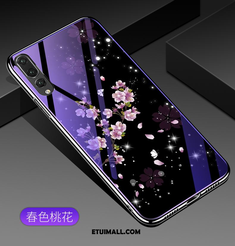 Etui Huawei P20 Pro Szkło Hartowane Filmy Moda Fioletowy Telefon Komórkowy Pokrowce Online