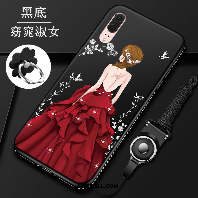 Etui Huawei P20 Pro Telefon Komórkowy Silikonowe Czarny Miękki Ochraniacz Futerał Tanie