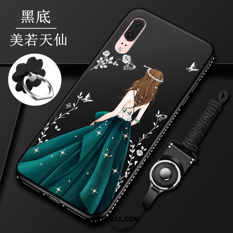 Etui Huawei P20 Pro Telefon Komórkowy Silikonowe Czarny Miękki Ochraniacz Futerał Tanie