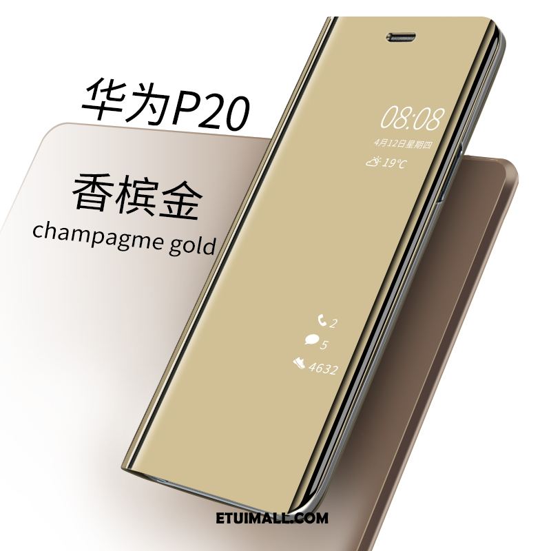 Etui Huawei P20 Skórzany Futerał Telefon Komórkowy Przezroczysty Lustro All Inclusive Obudowa Online